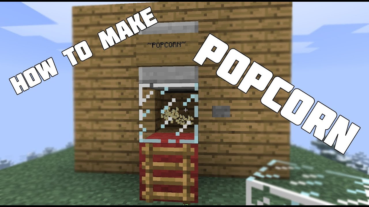 How to Make a Popcorn Machine in Minecraft! [Minecraft 