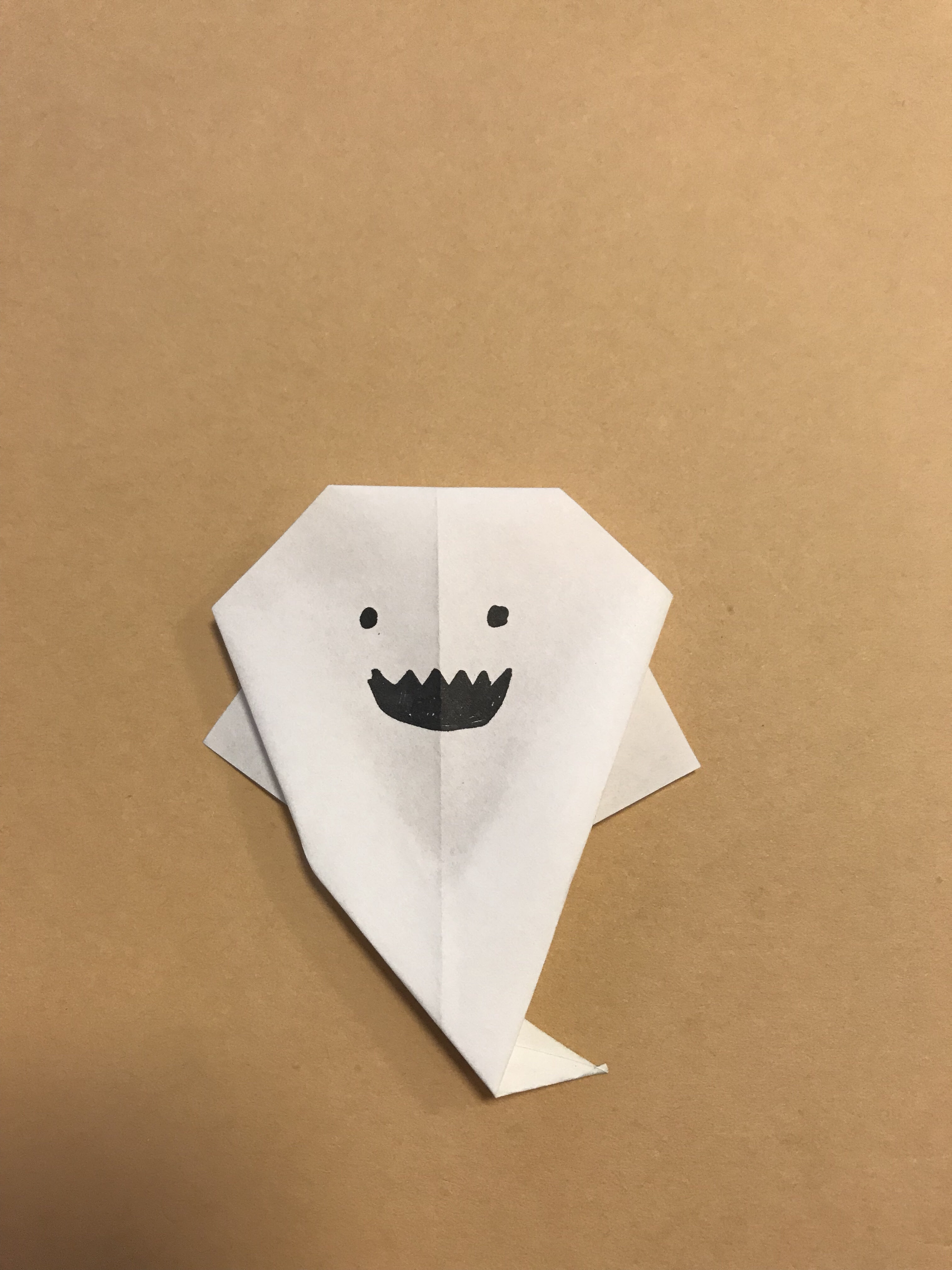 ハロウィンおばけ折り紙の簡単な作り方折り方 幼児製作にもオススメ