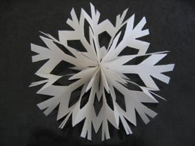 雪の結晶のオーナメントの作り方 なんちゃって節約生活