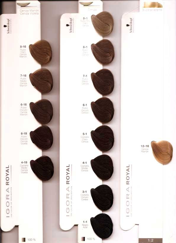Tintes Igora Royal 60 ml. Schwarzkopf- Melbelli Cosmeticos 