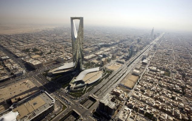 Wealth: Migrants are attracted to Saudi Arabia, including its capital Riyadh, by the job prospects
