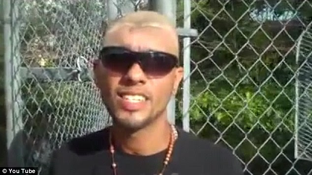 From the front: Carlos speaks to camera for the first time and from this angle the damage to his head is not clear