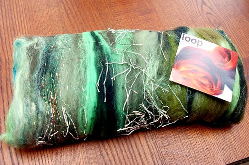 Loop Roving - with shredded money!!