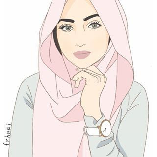 Kartun Cute Girl Hijab