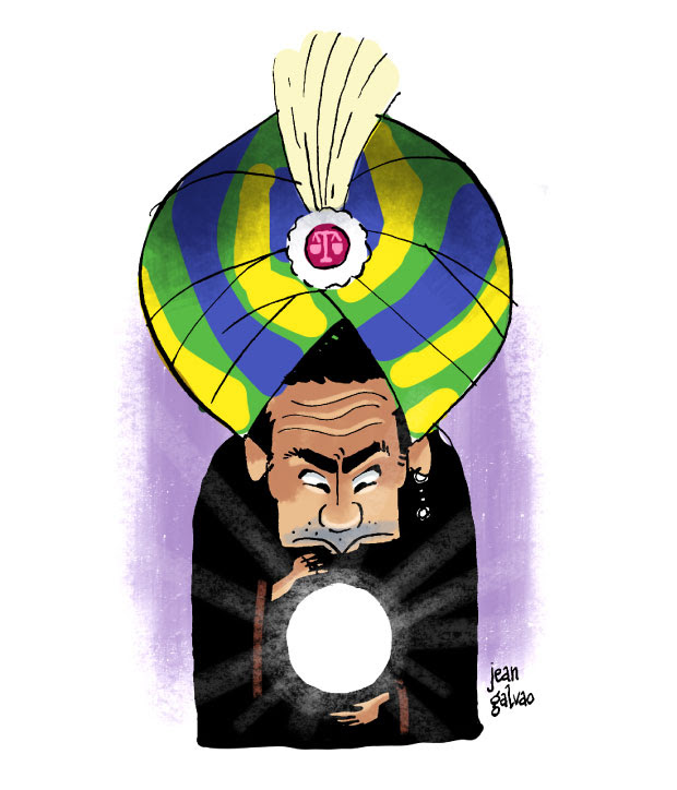 Charge retrata o juiz Sergio Moro, que em 2004 escreveu artigo que evoca situações da Lava Jato