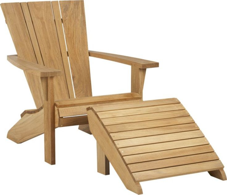 Adirondack Chair with Ottoman | furnish | Pinterest