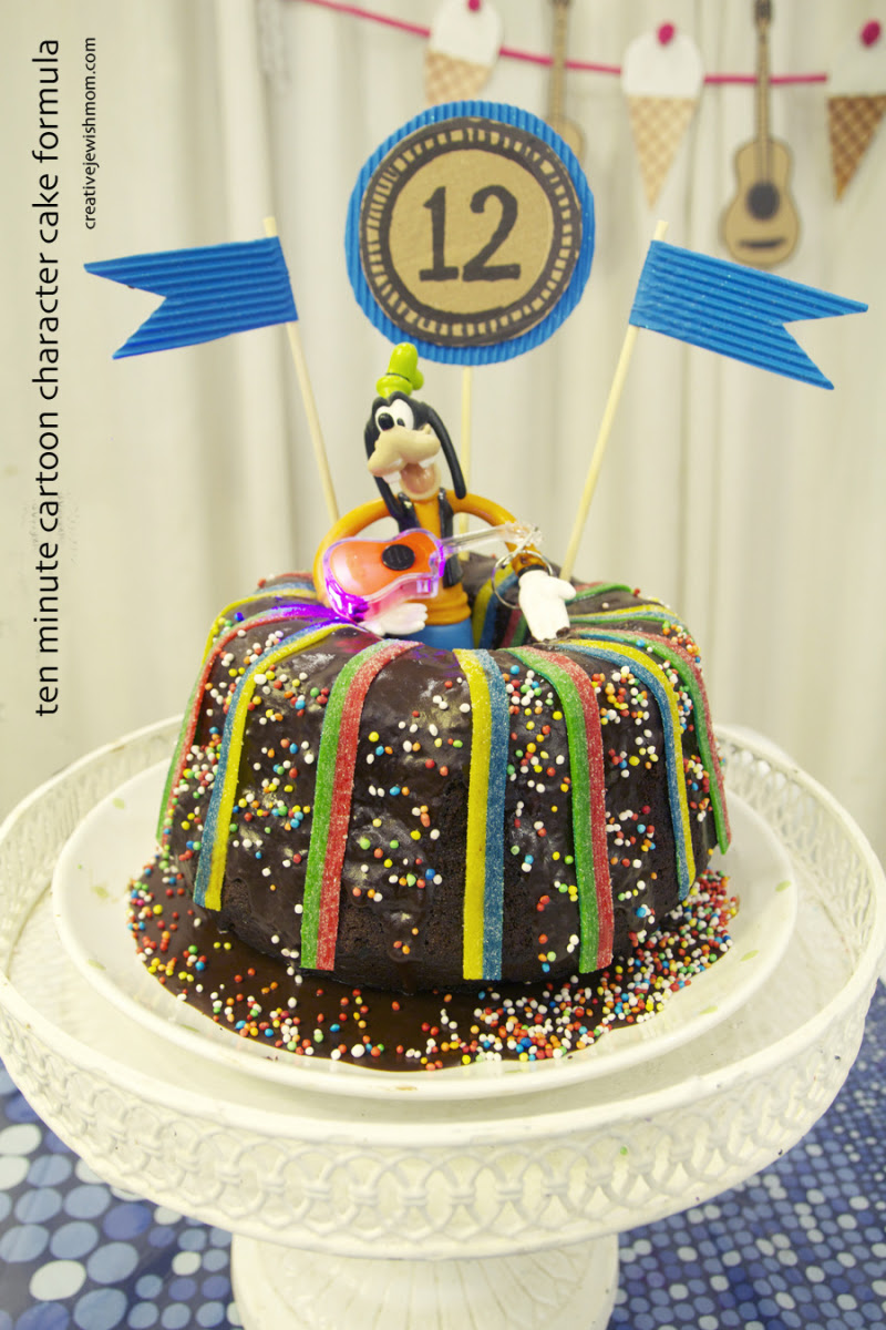 Quick Cartoon Character Bundt Cake Is Perfect For Birthdays