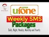 Ufone  Weekly SMS Packages