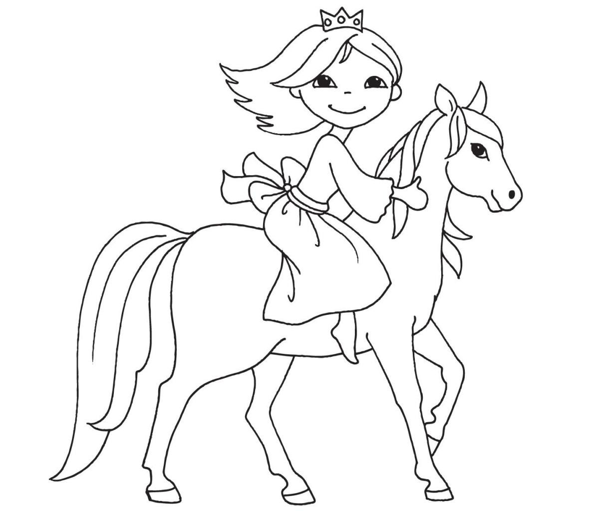 Coloriage de cheval