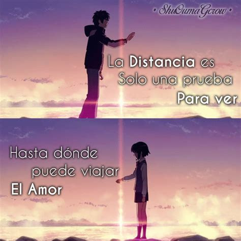 Amor A Distancia Frases Bonitas Anime