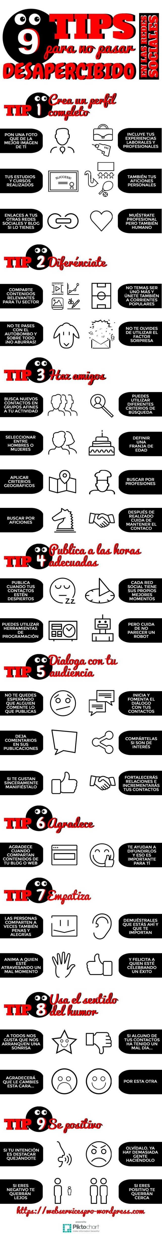 9 consejos para no pasar desapercibido en Redes Sociales
