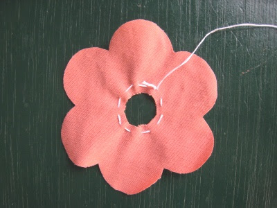 月見草のモチーフの布花 作り方です こんなのできたよ