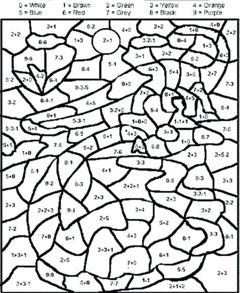 Spring math color by code 1st, 2nd, 3rd grade addition & subtraction worksheets. math coloring pages 2nd grade at getcoloringscom free printable