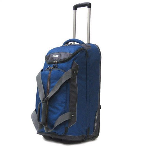 High Sierra 28-Inch Drop-Bottom Wheeled Duffel,Pacific/Charcoal