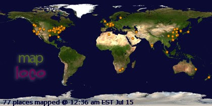 Profile Visitor Map - Click to view visits