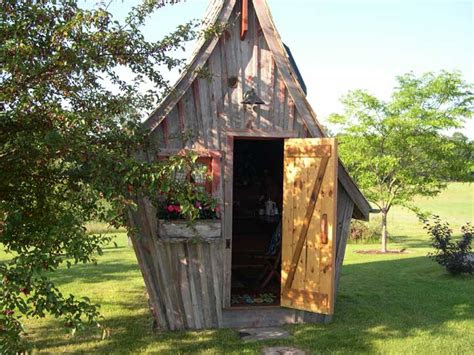 rustic  whimsical huts built  reclaimed wood
