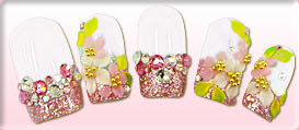 nail art pictures in beauty salon