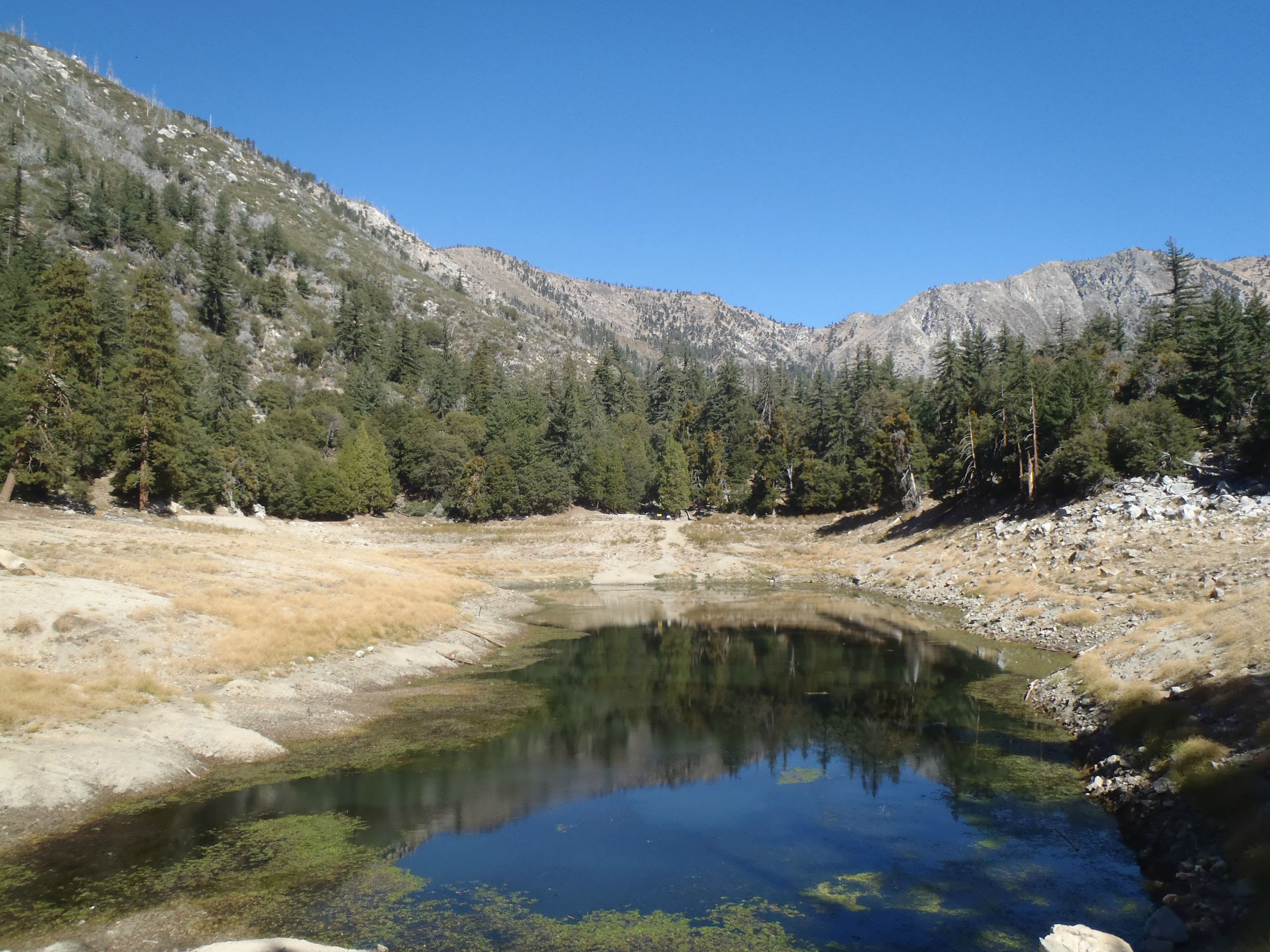 Crystal Lake, Angeles National Forest, California, USA ...