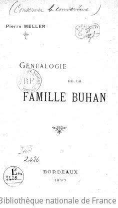 Généalogie de la famille Buhan