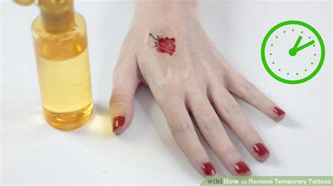 ways  remove temporary tattoos wikihow