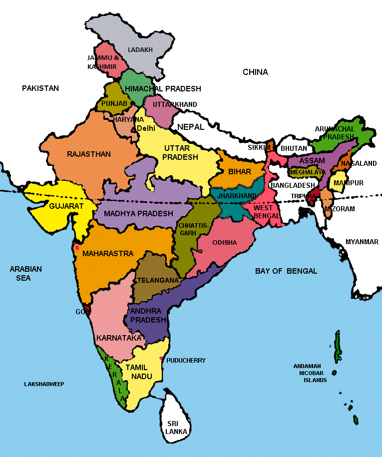 states map of india Cyber Resources For Journalists Political Map Of India states map of india