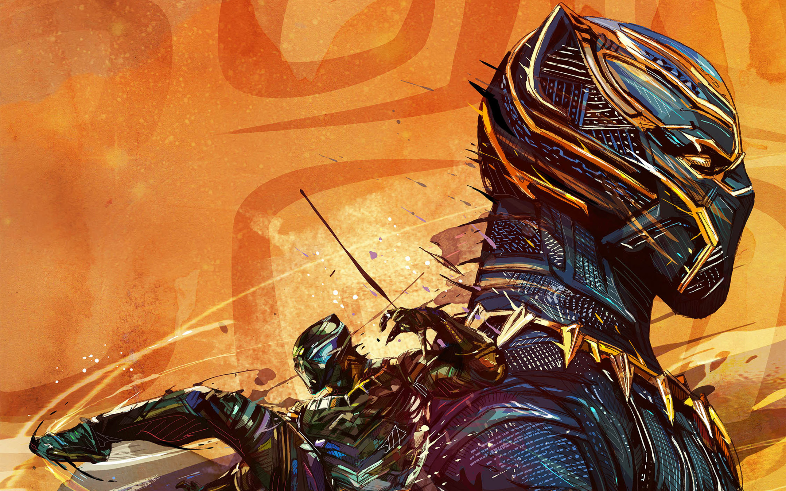 Black Panther Artwork Wallpapers Wallpapers HD