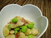 Butter beans and edamame in ume dressing