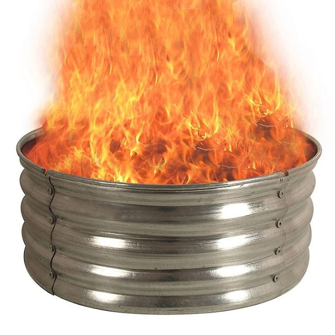 Metal Ring For Fire Pit : Galvanized Fire Pit Ring - Fire Pit Ideas