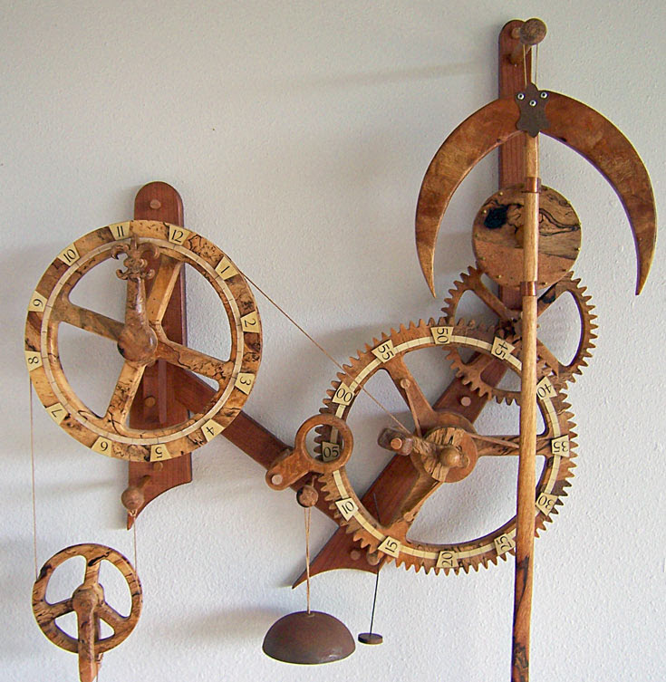 Simple Wooden Gear Clock Plans