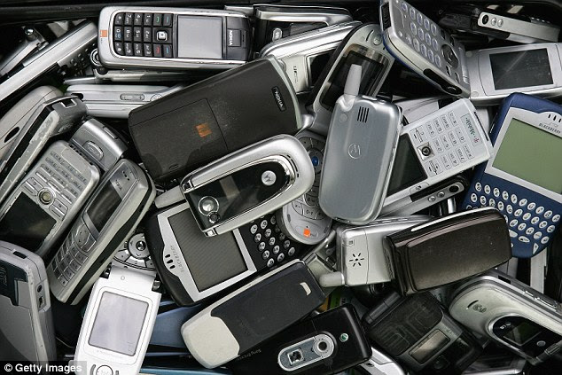 Caught out: Early mobile models couldn't surf the internet, take pictures, play music or make you a cup of tea. But what they did have was a battery that lasted more than a few hours before the phone went dead