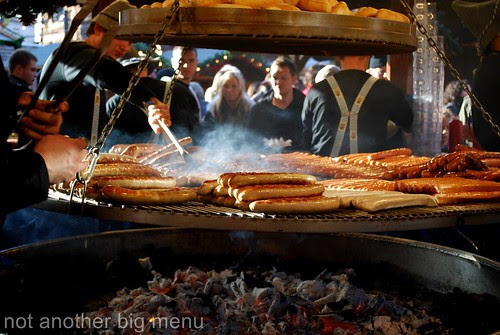 Manchester Christmas market - bratwurst stall 4