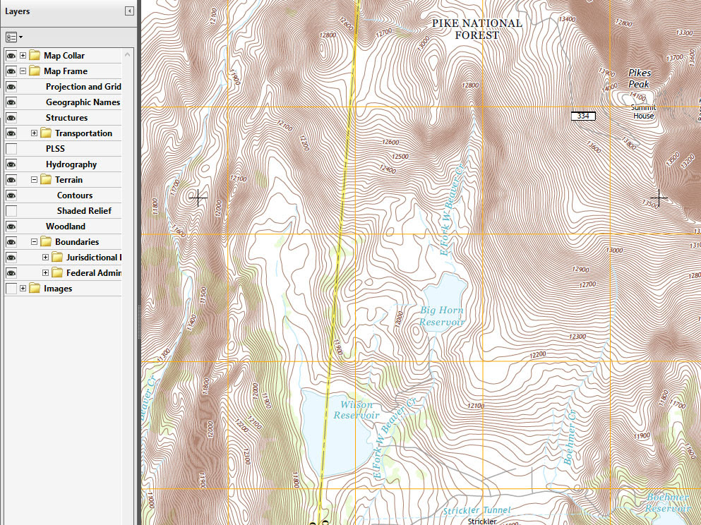 Topo Map Of Colorado Free USGS Topo Maps Available   Camp Out Colorado