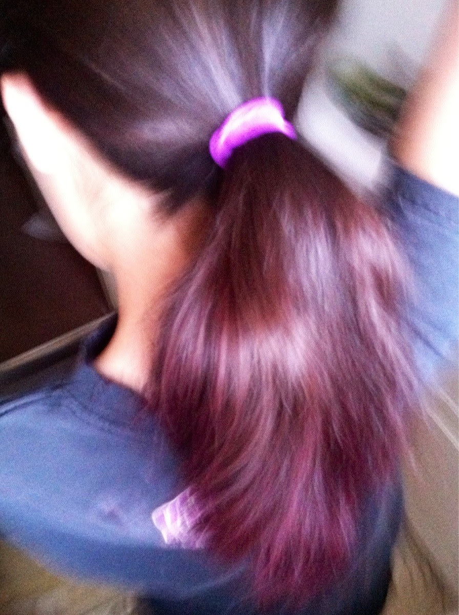 First Time Dying Hair Dark Brown To Tropical Punch Dip Dye Kool