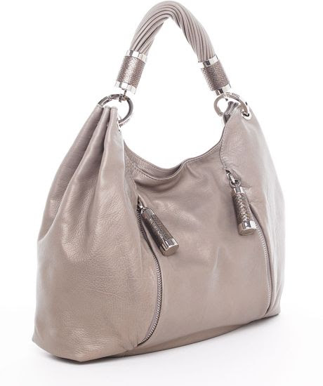 Michael Kors Tonne Hobo, Anthracite in Gray (anthracite)