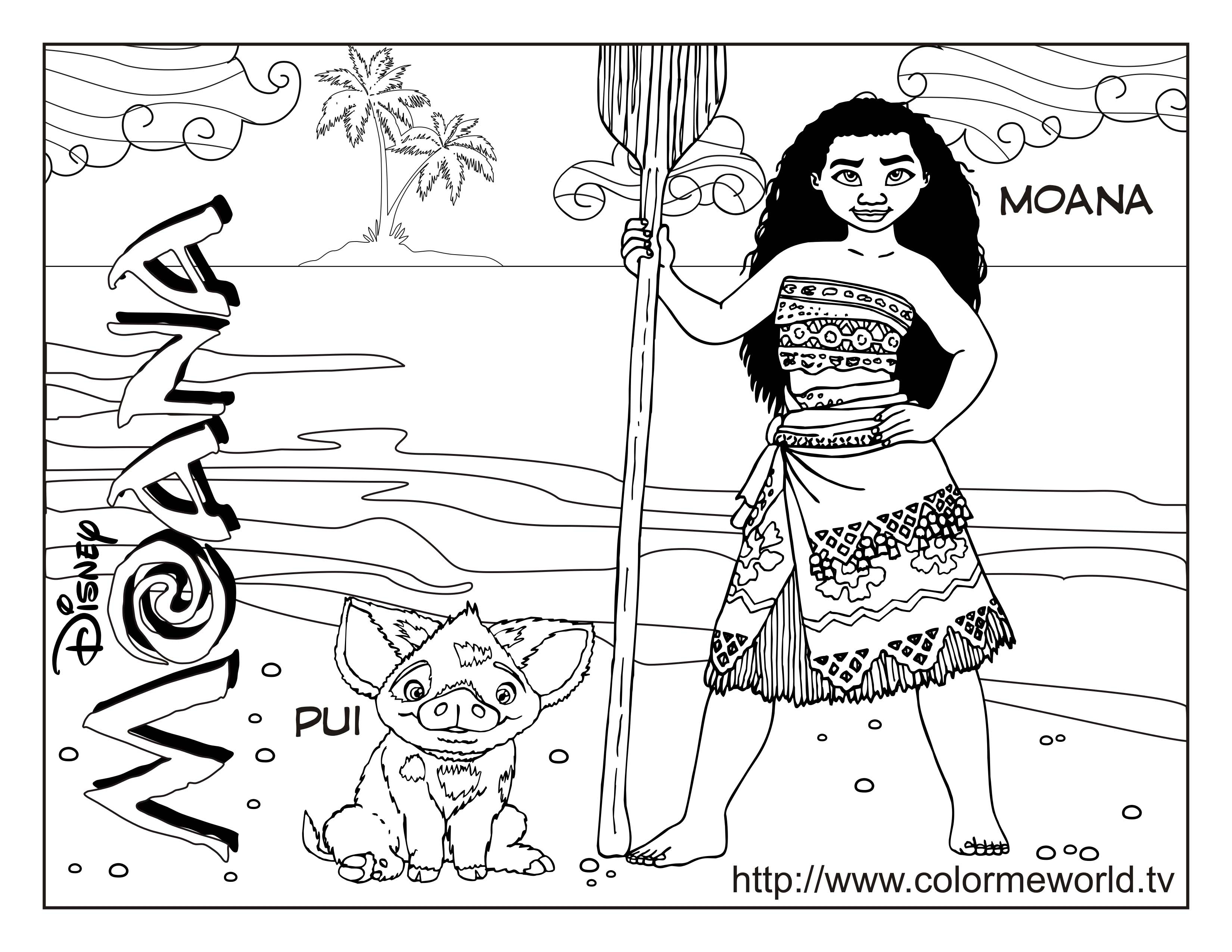 Free Moana Coloring Pages Download Free Moana Coloring Pages Png Images Free Cliparts On Clipart Library
