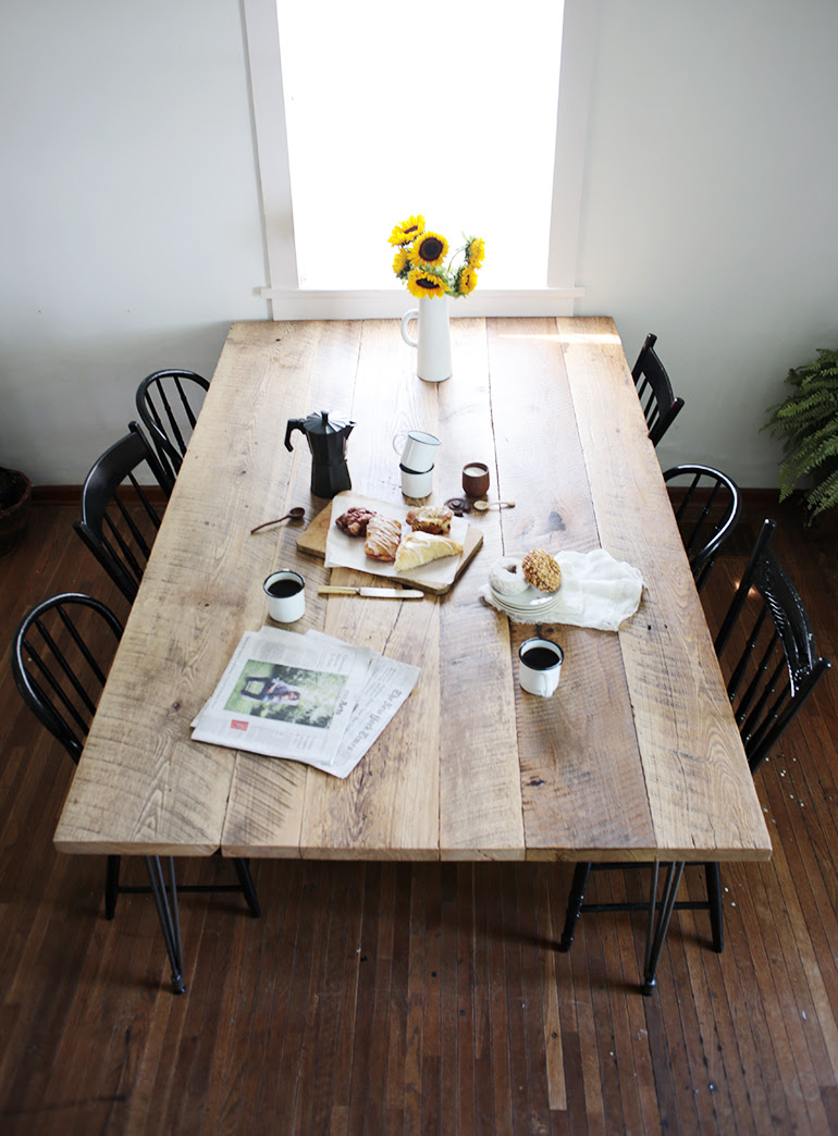 DIY Reclaimed Wood Table - The Merrythought