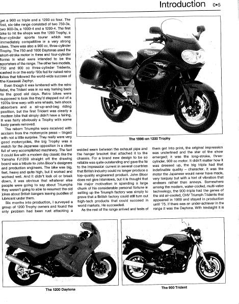 eBook Triumph Daytona 900 Shop Manual 1992 1996