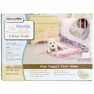 Precision Pet SnooZZy 30 by 19 by 21-Inch 2-Door Baby Crate, Size 3000, Pink