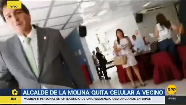 Resultado de imagen para ALCALDE ZUREK ARREBATA CELULAR
