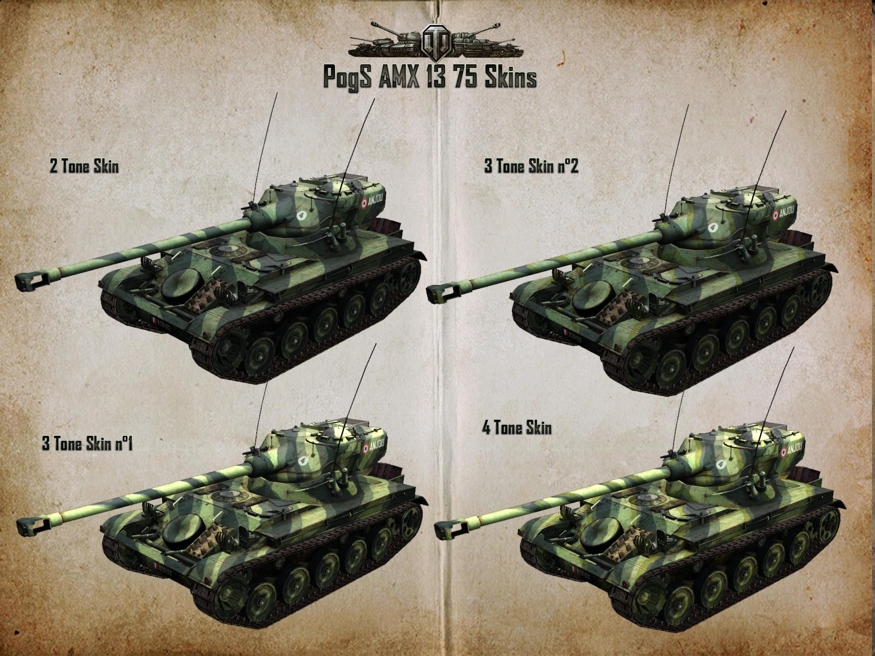 Pogs Amx 13 75 Skins Tank Skins World Of Tanks Official Forum