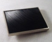 Record Vinyl Inlay Belt Buckle