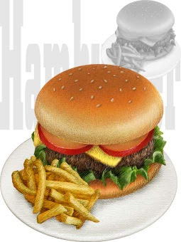 ハンバーガー フライド ポテトのイラスト 条件付フリー素材集