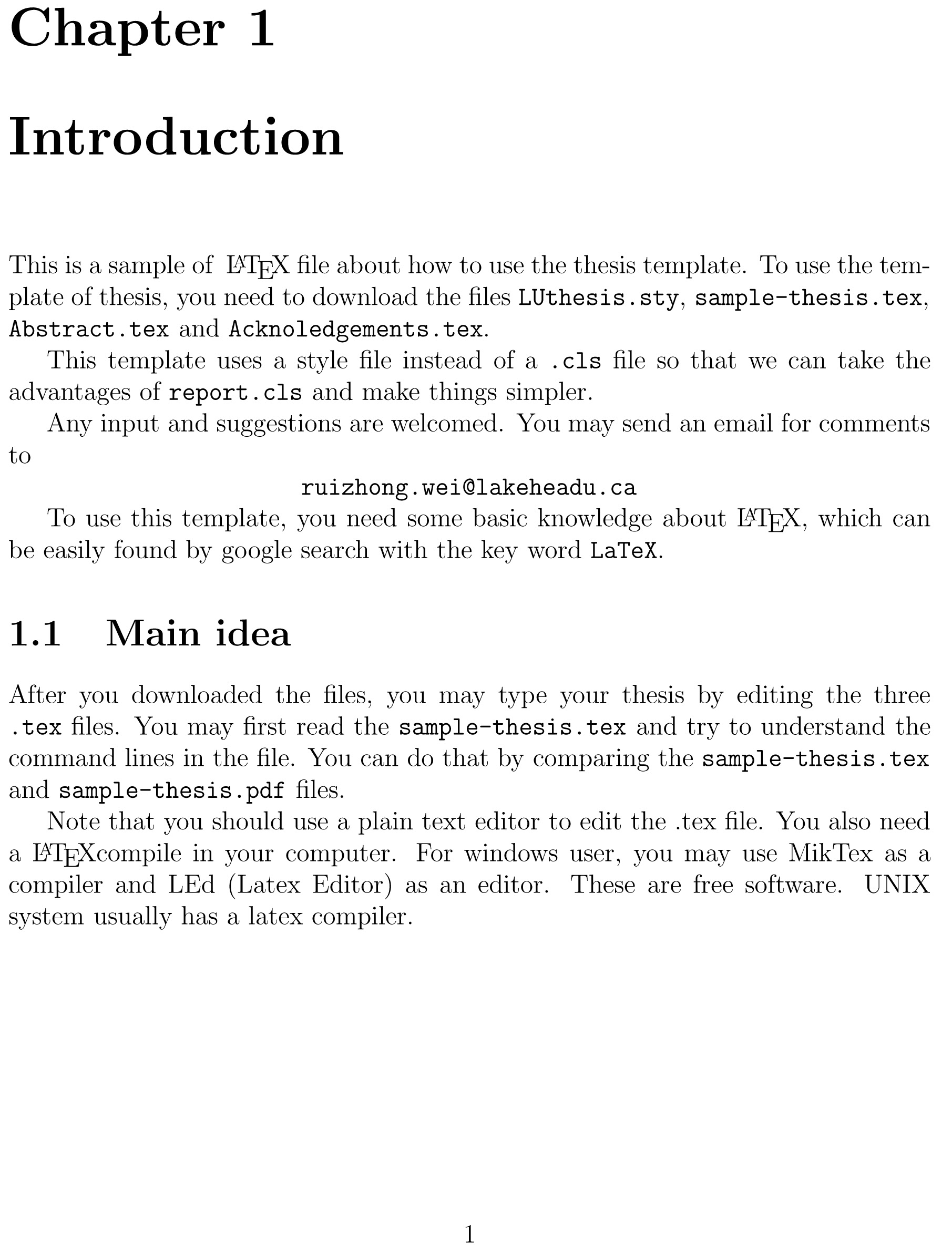 sample introduction in thesis