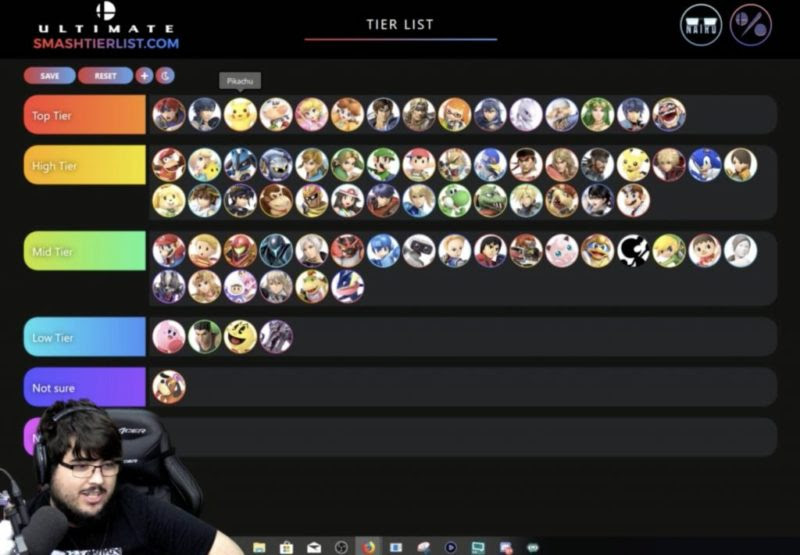 For最強ゲーマーzero氏による スマブラsp キャラランクが更新 Switch速報