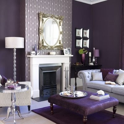 Bedroom Interior Design Ideas on Purple Living Room Design