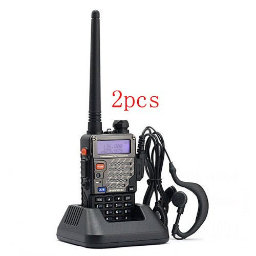 2 × BaoFeng UV-5RE Plus(UV-5R Plus) Dual-Band 136-174/400-480 MHz FM Ham Two-way Radio, Improved Stronger Case, More Rich and Enhanced Features (2013 Enhanced Version)