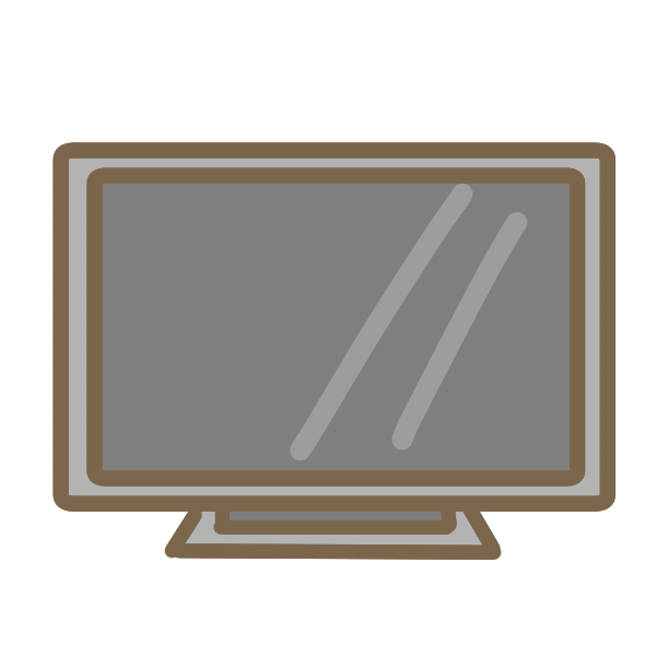 テレビのイラスト かわいいフリー素材が無料のイラストレイン