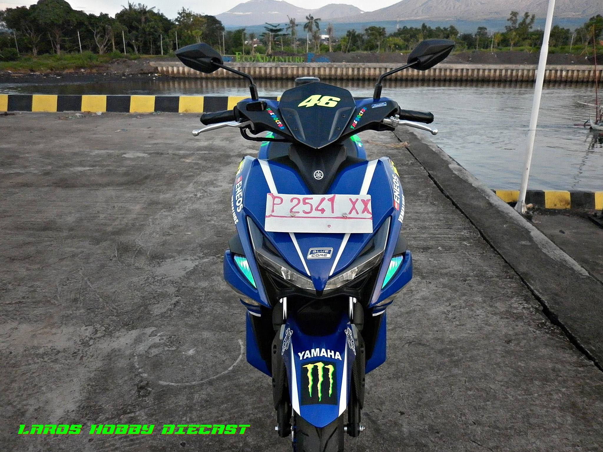 Yamaha Aerox 155 Movistar Yamaha MotoGP Ala Juragan Stiker