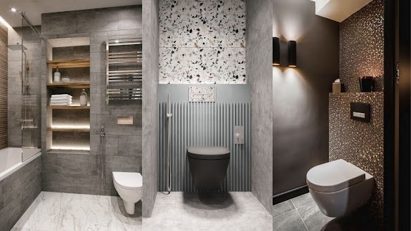 Designer Bathroom Tiles / 21 Bathroom Tile Ideas Trendy To Timeless / Black hexagon tiles with a dark grout will give your bathroom floor tile a uniform look.