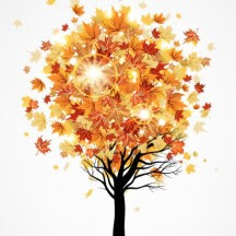 葉が舞い落ちる秋の紅葉背景のイラストai Eps ベクタークラブ イラストレーター素材が無料